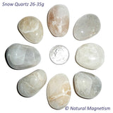 X-Large Snow Quartz Tumbled Stones From Africa AKA Quartzite