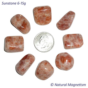 Medium Sunstone Tumbled Stones From India